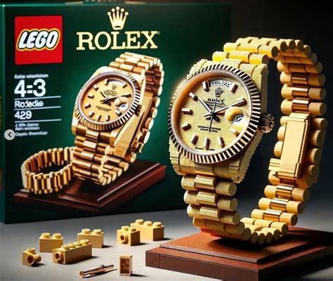 rolex lego for sale|Lego Rolex gear rack.